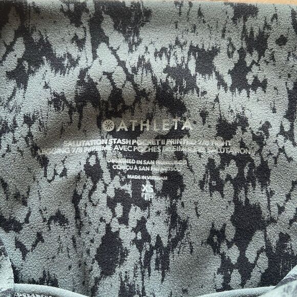 Athleta Salutation Stash Pocket II Printed 7/8 Tight Leggings in Petro XS TP - Picture 6 of 9